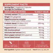 Bloat Less With 95% Curcumin Turmeric (1,090 mg)
